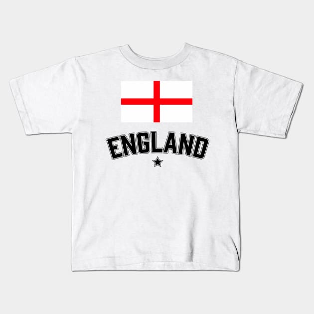 England Kids T-Shirt by nickemporium1